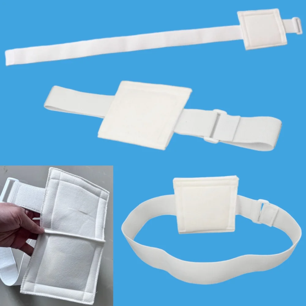 

1Pc Adjustable White Abdominal Peritoneal Dialysis Belt Feeding Tubes Covers Holder Belt Full Open Gastrostomy Catheter Belt