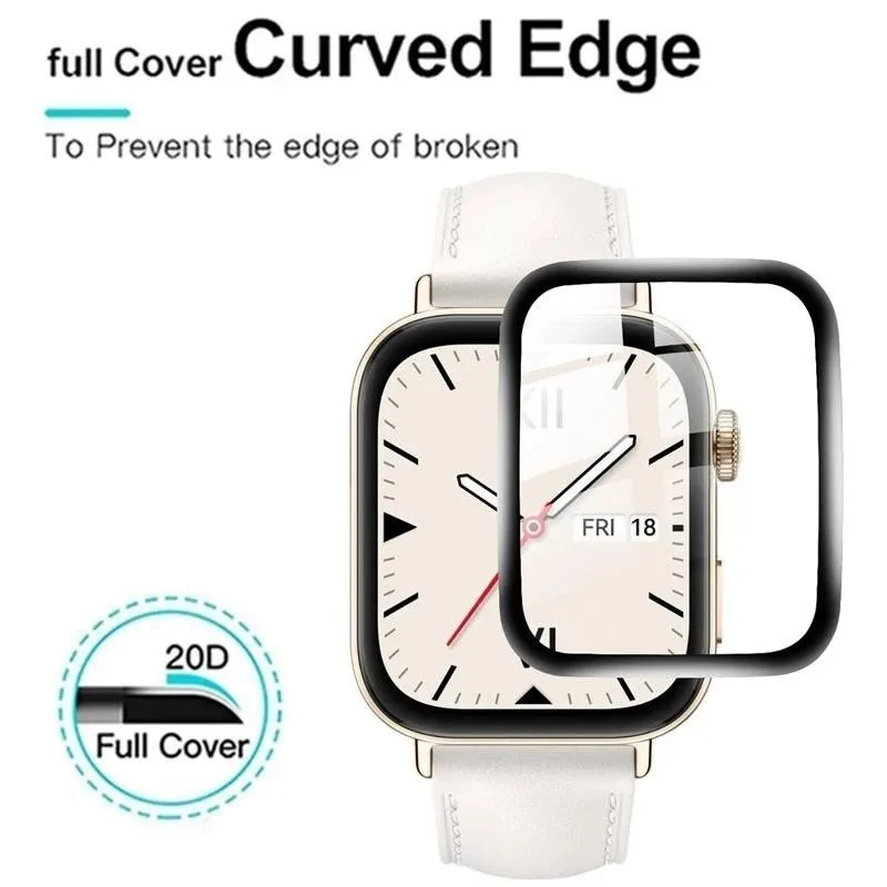 TPU 스크린 보호 필름, 흠집 방지 필름, 풀 커버, 울트라 HD PMMA 보호 필름 (화웨이 워치 Fit3 용)