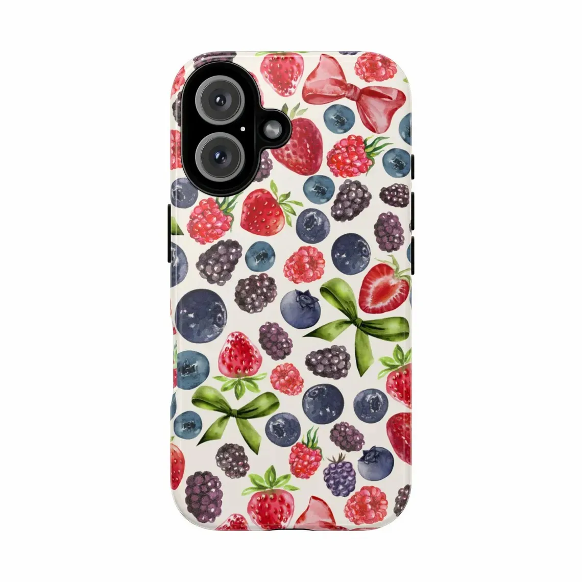 

Berry Luxury Design Phone Case for iPhone 17 16 15 14 13 12 11 7 8 Air Pro Max Plus Luxury Double-layer Back Cover