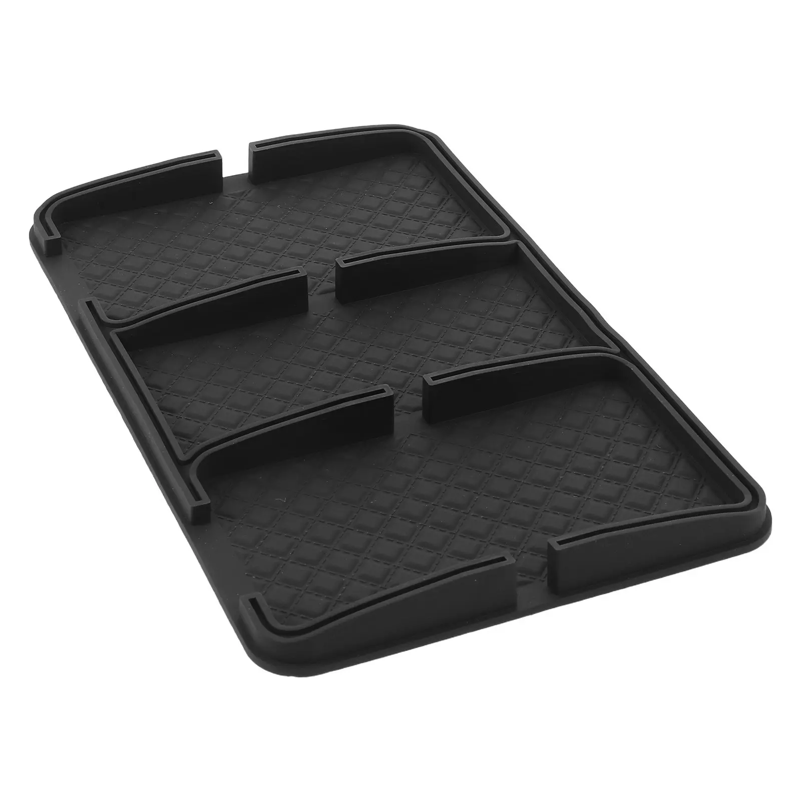 Car Dash Mat Waterproof Sunproof Nonslip Pad Anti Skid Dashboard Organizer Tray for Phone Keys Sunglasses Car Dashboard Storage