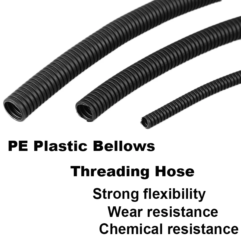 PE Corrugated Tube Hose Auto Car Corrugated Tube Pipe Insulation Wire Harness Casing Cable Sheath