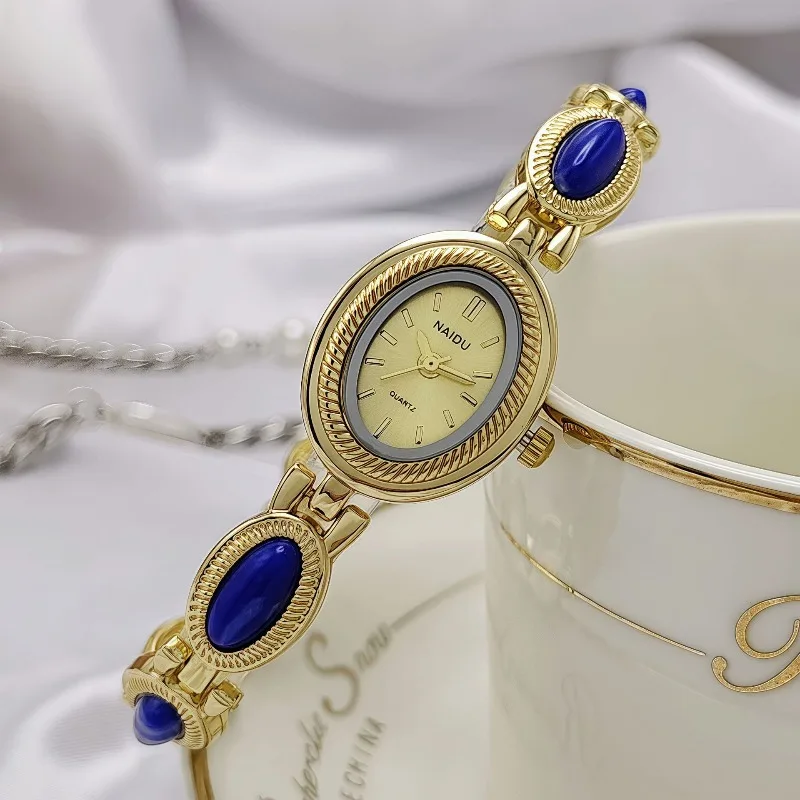 2025 orologi da donna ovali in oro di lusso delle migliori marche orologi da polso da donna braccialetto orologio femminile dorato regalo per la fidanzata Dropshipping