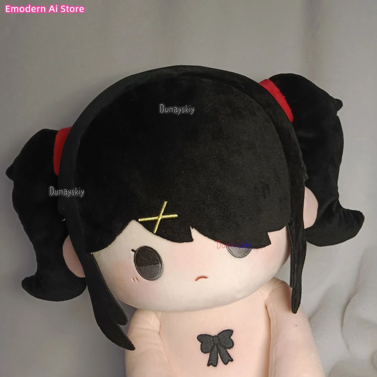 

Needy Girl Overdose Cosplay Figure - Virtual Streamer Character Black Twin-Tails with Red Bands Festive Gift 40cm Cute cos