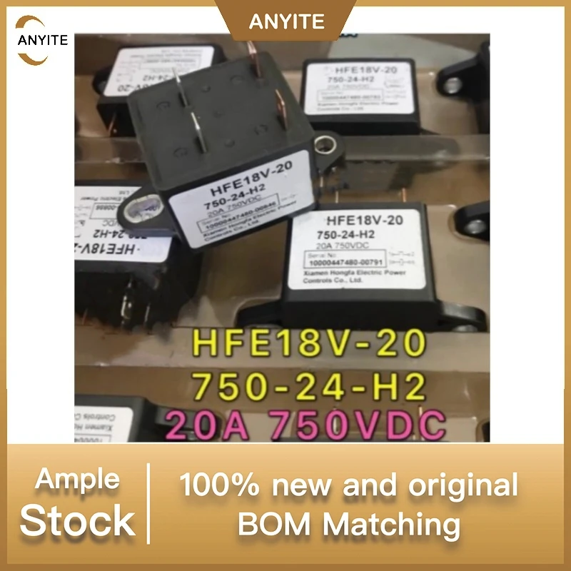 

New 1Pcs/LOT HFE18V-20 750-12-H2 HFE18V-20 750-24-H2 24V 20A750VDC