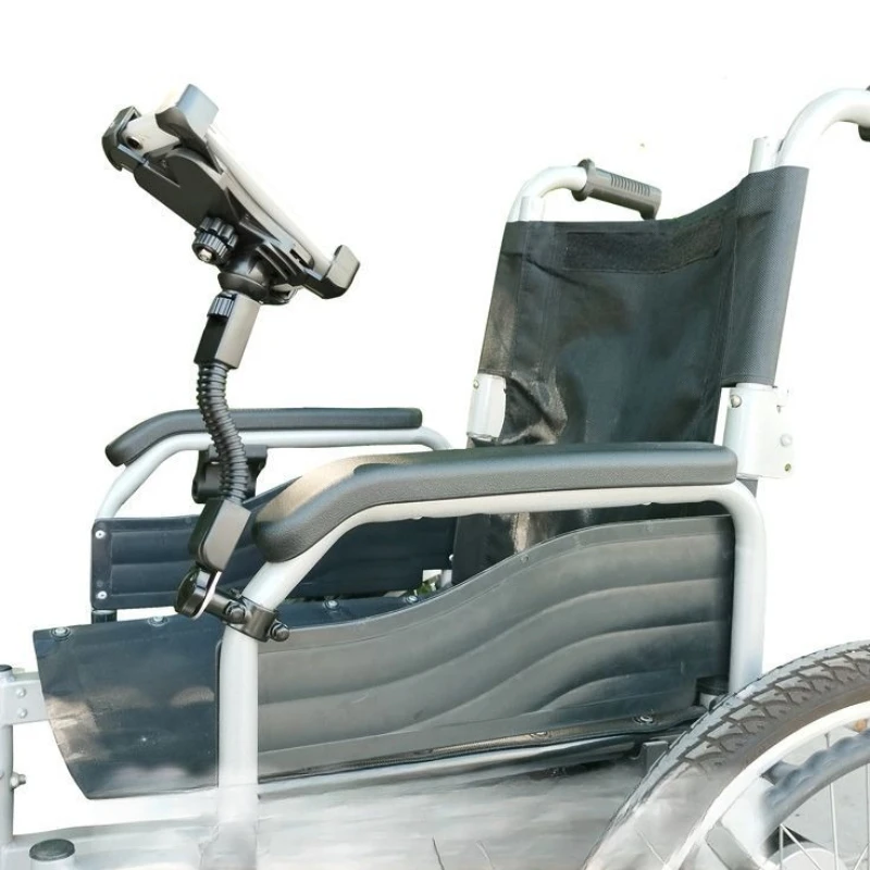 

Электрическая подставка для мобильного телефона на инвалидной коляске, фиксированная подставка для прямой трансляции, удобные аксессуары, вращающаяся на 360 градусов подставка для телефона