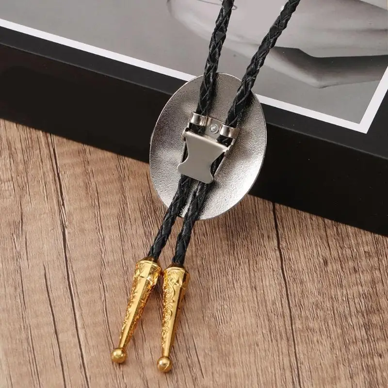 X5XA Carved Eale Bolo Tie Rope Tie Men Professional Costume Necktie for Formal Event