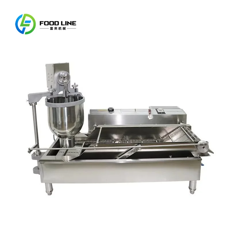 Custom donut fryer doughnut extruder electric mini portable ball shape no‑hole snack forming unit for cafe food processing site
