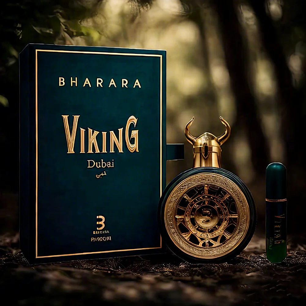 

Bharara Viking Dubai Parfum 3.4oz / 100ml For Unisex, A fresh, long-lasting fragrance with Bergamot, Sweet Orange, Lemon, Grapef