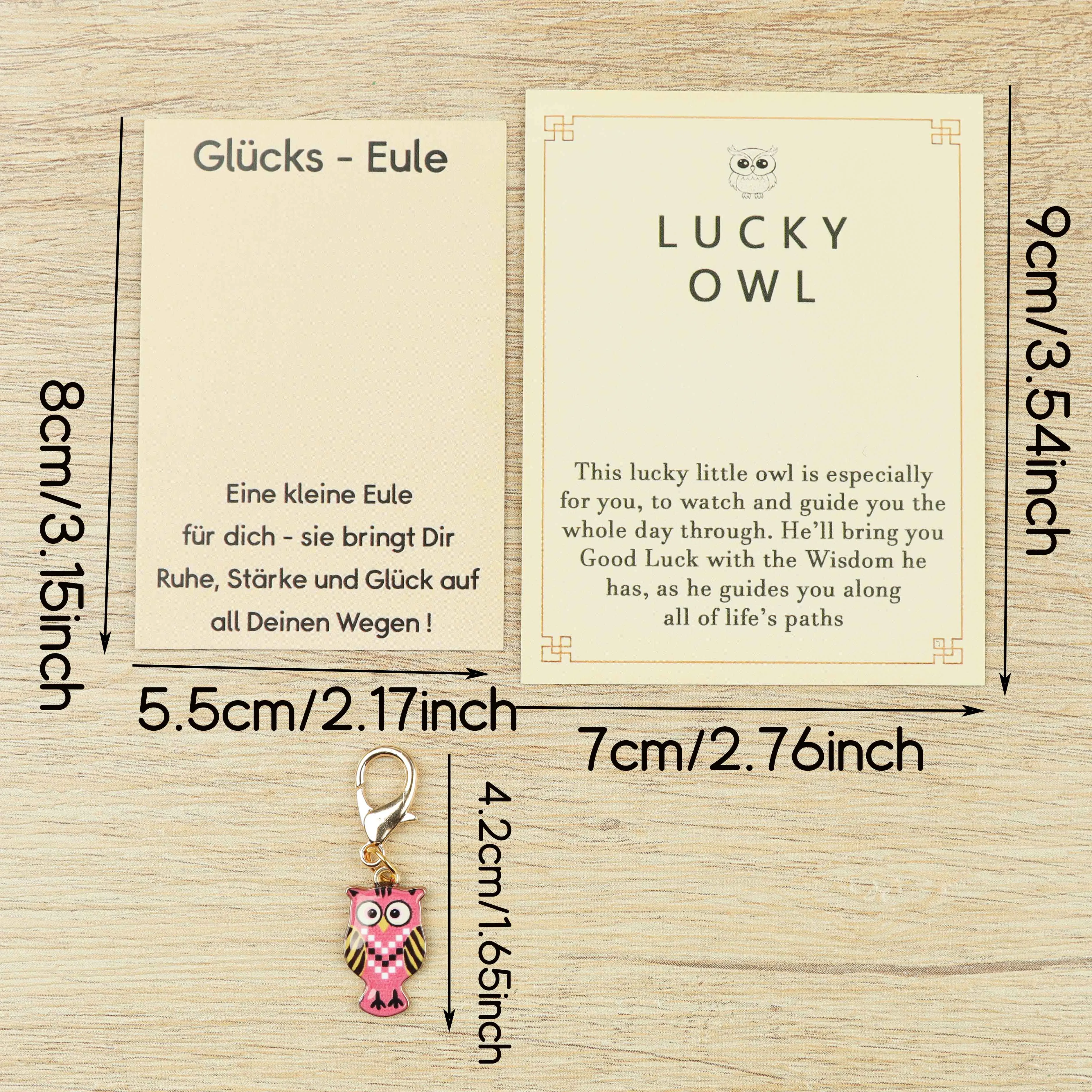 12pcs Charming Owl Keychains, Accompanied by a Motivational Greeting Card, Owl Gift, and Decorative Bag Hangers. image 5
