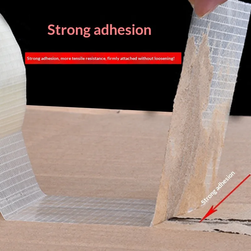 25M Grid Fiber Tape Toy Airplane Model Super Strong Mesh Single-Sided Tape Wear-Resistant Glass Fiber Strong Reinforced 1PCS