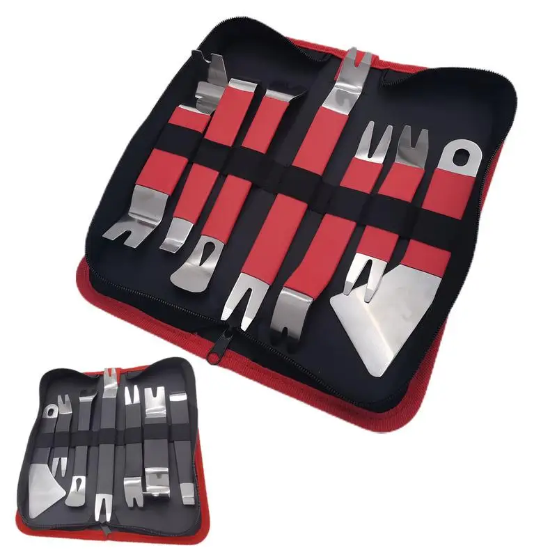 

Trim Tools Auto Removal Rustproof Pry Kit Multifunctional Trim Tools 7pcs Car Accessories Ergonomic Panel Tool For Audio Systems