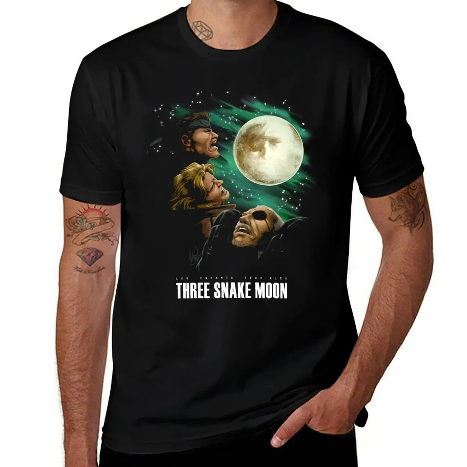 

Les Enfants Terribles - Three Snake Moon T-Shirt t shirts for man cotton t shirts with prints T-Shirt