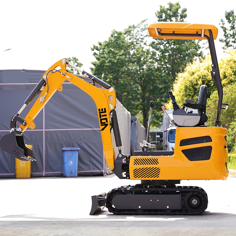Mini koparka 1 tona 2 1.5 Mini koparko-ładowarka wyprodukowana w Chinach 2 tony Koparko-ładowarka gąsienicowa do użytku domowego Cena Fabryczna Okazja Gorąca Wyprzedaż