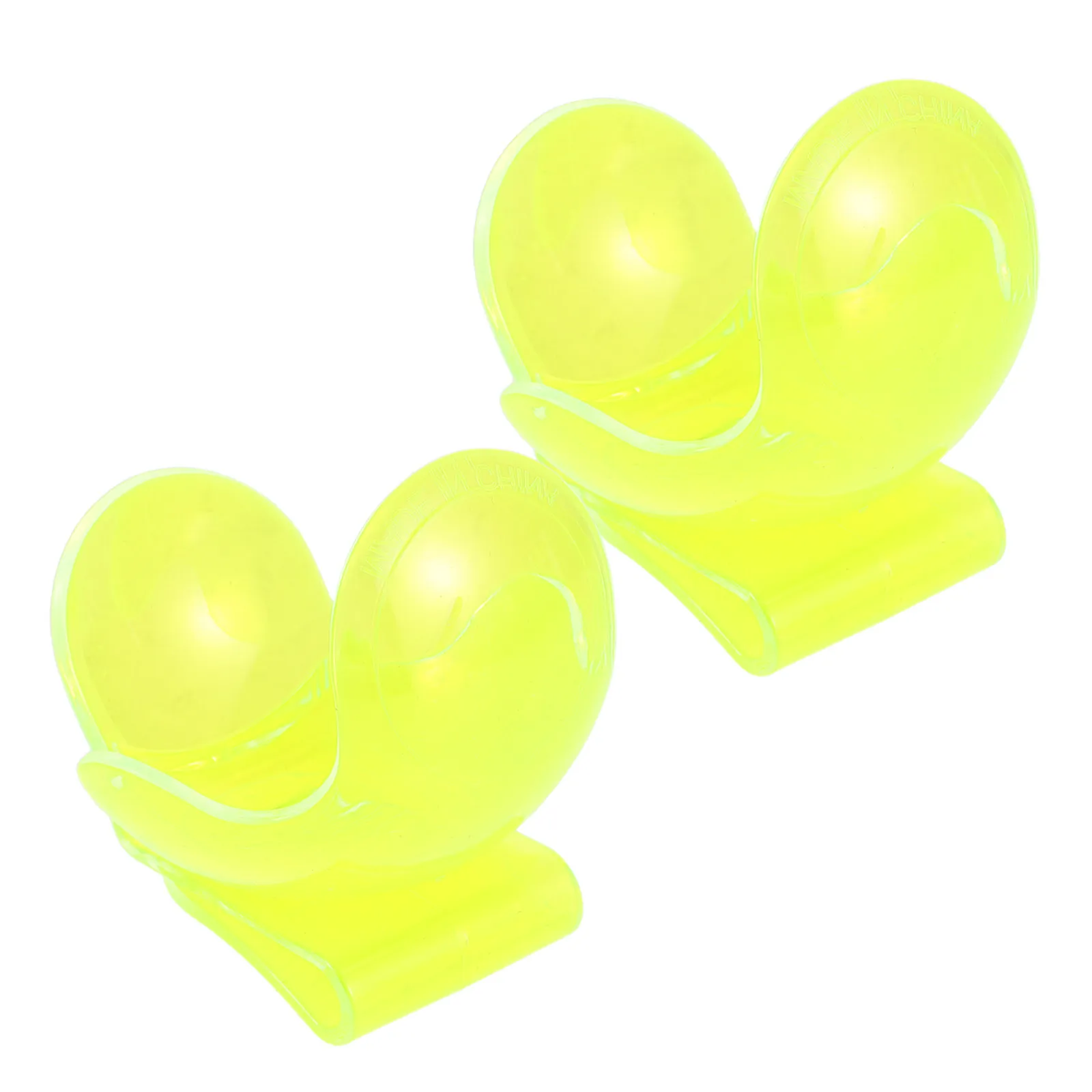 

2Pcs Tennis Ball Carrier Fluorescent Yellow Secure Clip Portable Lightweight Easy Install Training Gear Tennis Equipment Holder