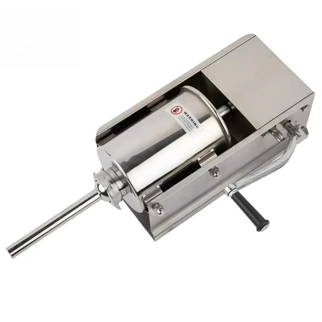 3L Commercial Use Horizontal Manual Sausage Stuffer High Efficient Economic Practical with New Pump Core Component