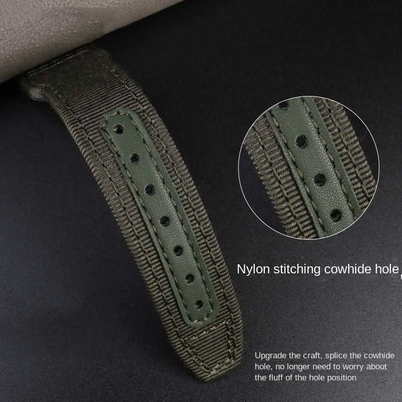 Nylon Canvas Strap for IWC Universal Pilot Mark 18 Spitfire Fighter Jet Portugal Series Sports Watchband Bracelet 20mm 21mm 22mm