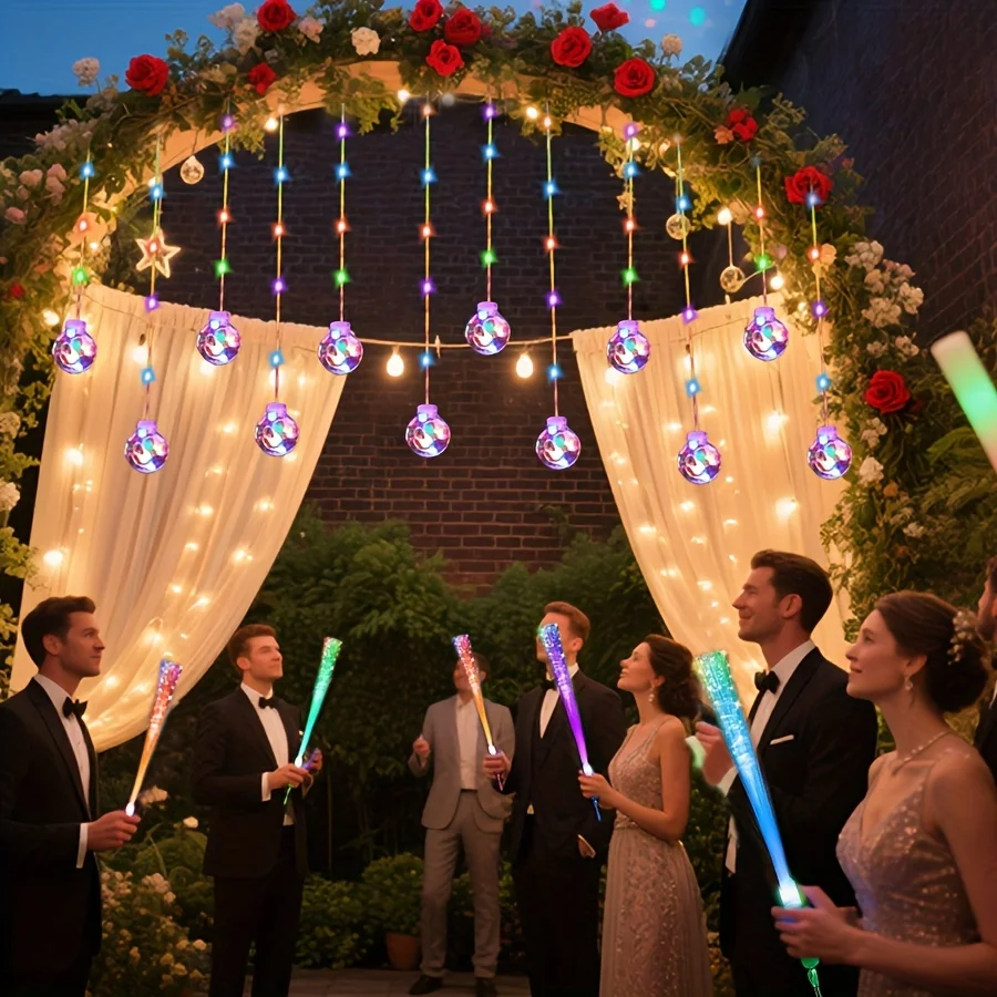 Solar Lichtslingers Buiten Dimbaar Waterdicht Globe Zonne-energie Patio Lamp voor Tuin Eaves Gazebo Bistro Gordijn Decor