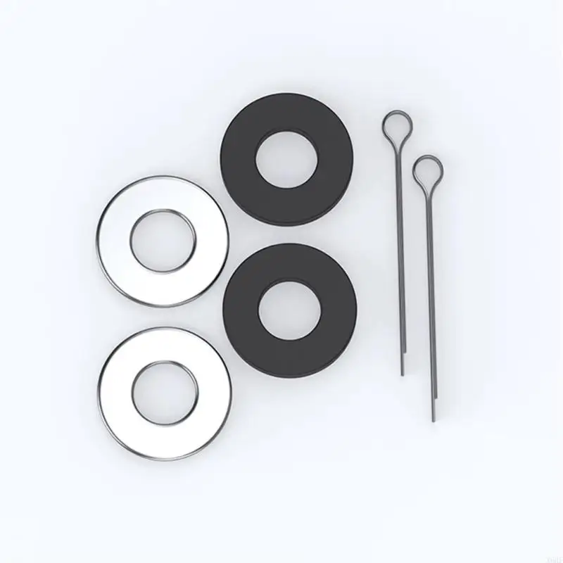 X6HF مجموعة حشوات الدراجات النارية المضادة للحشرجة من الفولاذ المقاوم للصدأ تمنع الاهتزاز #5