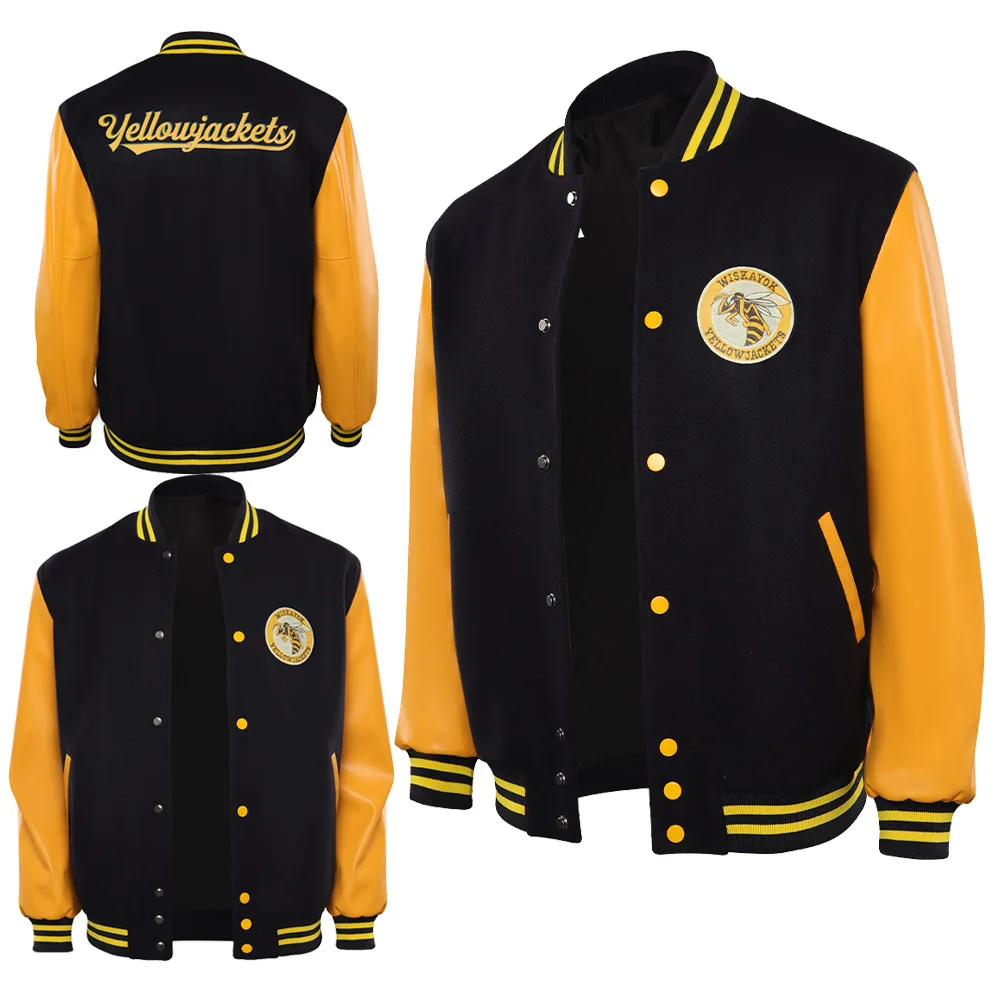 Movie Yellowjackets Season2 Cosplay Baseball Jacket Costume Men Women Casual Coat Fantasy Halloween Carnival Party Disguise Suit