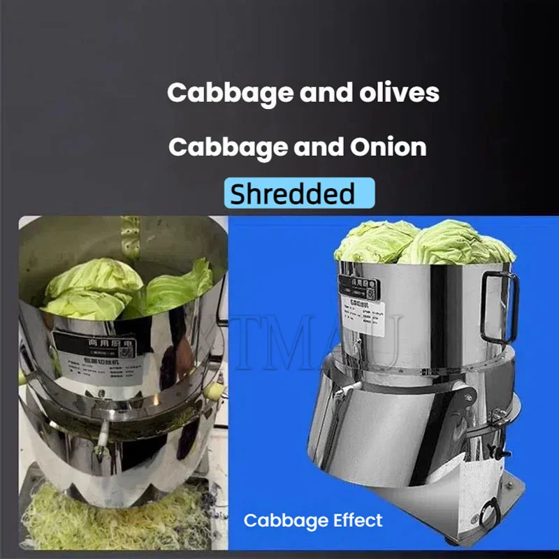 Cortador de repollo púrpura automático comercial, trituradora eléctrica multifuncional, picadora de verduras