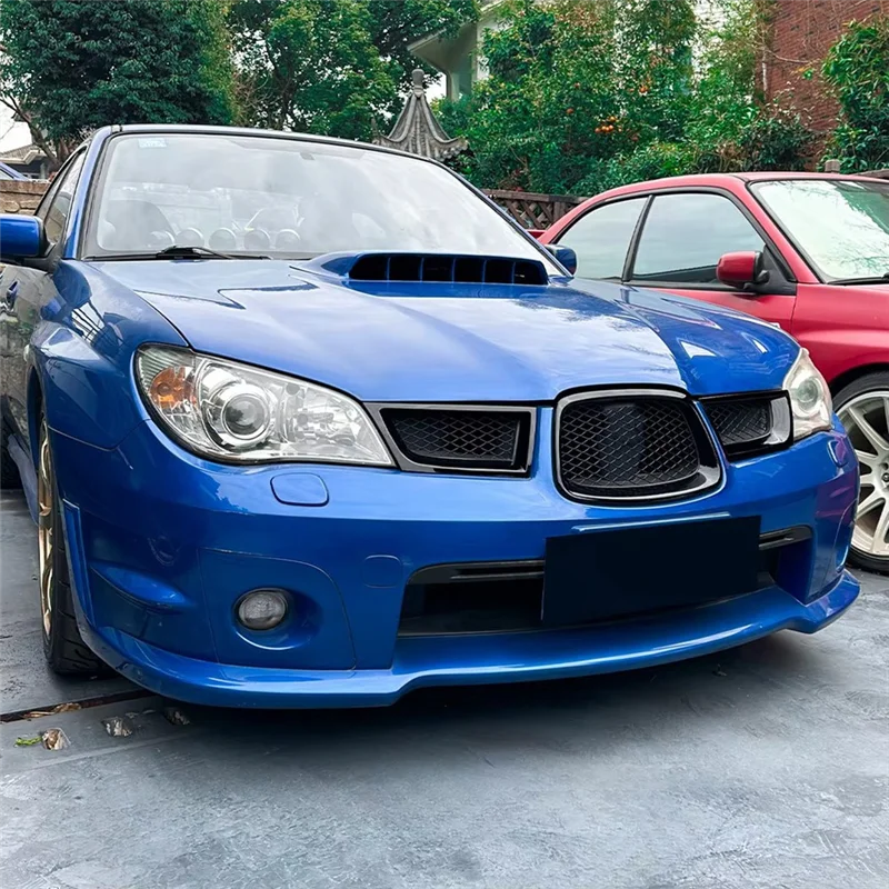 لسوبارو امبريزا WRX STI 9Th 2006-2007 سيارة الجبهة الأوسط شواء غطاء مصبغة ملصق الكسوة الملحقات