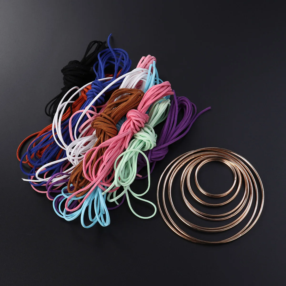 20 Pcs Dream Catcher Material Macrame Ring Metal Rings Hoop Craft Hoops Dreamcatcher