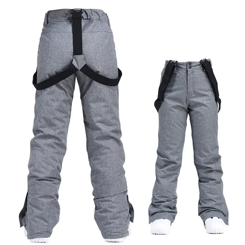 

Women Winter Pant High Quality Men Thick Warm Skiing Pants Windproof Waterproof Suspender Trouser Snow Snowboard Plus Size Pants