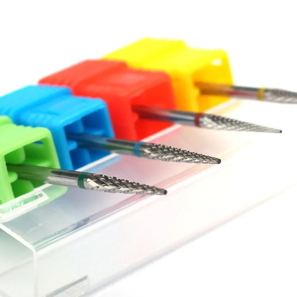 ネイルドリルビットタングステンドリル爪やすりマニキュアキューティクルカッターノズルフライスジェルヘッド爪ポリッシュアクセサリー