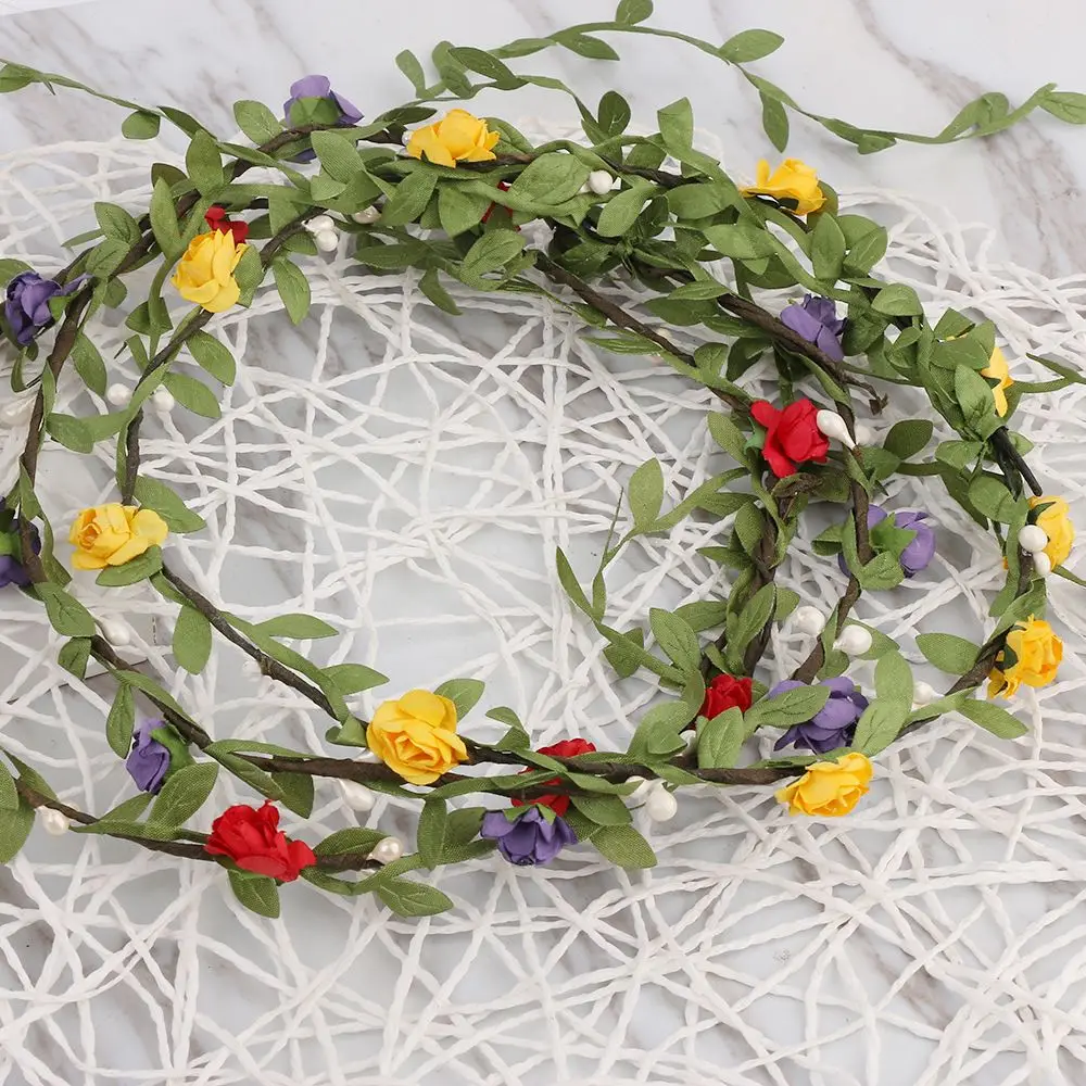 

Cute Wedding Bohemian Flower Headdress Bridesmaid Garland Headbands