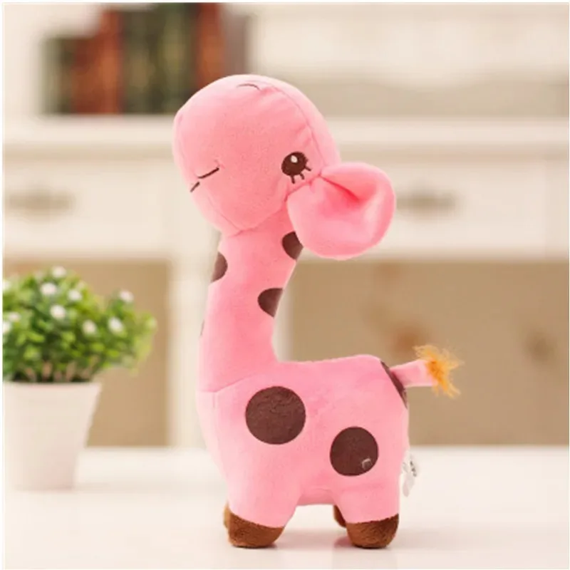 18cm Unisex Cute Gift Plush Giraffe Soft Toy Animal Dear Doll Baby Kid Child Christmas Birthday Happy Colorful Gifts image 2