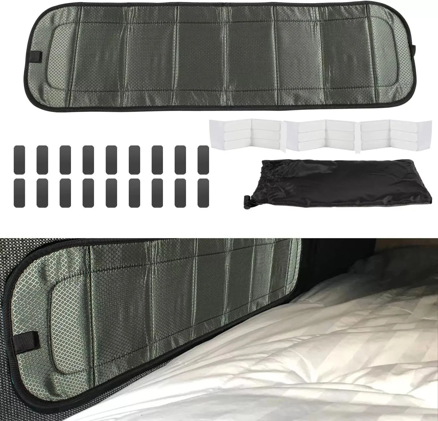 TML Bunk Window Covers Car Windows Shade Sun Blackout Fabric (36