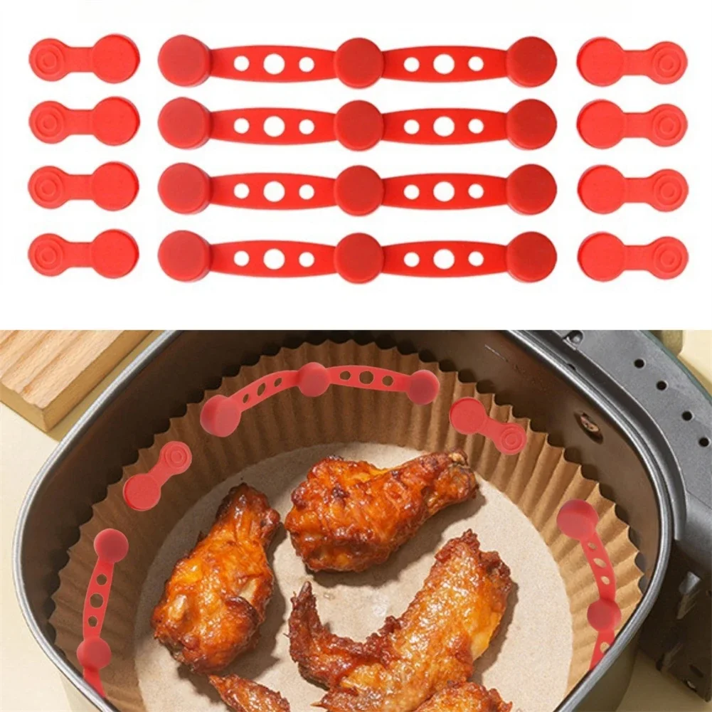 

Cooking Safety Tool Air Fryer Silicone Buckle Efficient Cooking Tool High-Temperature Resistance Non-Damaging To Fryer