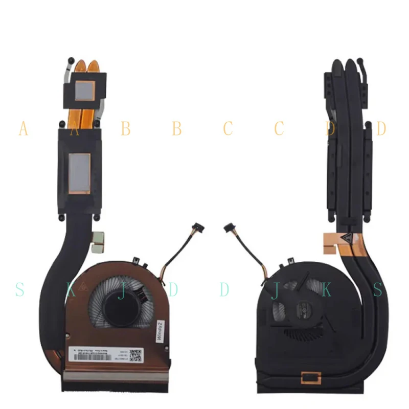 

M For Lenovo ThinkPad T470 T480 CPU GPU Cooling Fan Heatsink 01YR202 01YR200