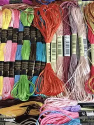 oneroom 10/20/30/50/100/500 skeins random silk embroidery thread Silk Floss Handmade Embroidery cross stitch Threads