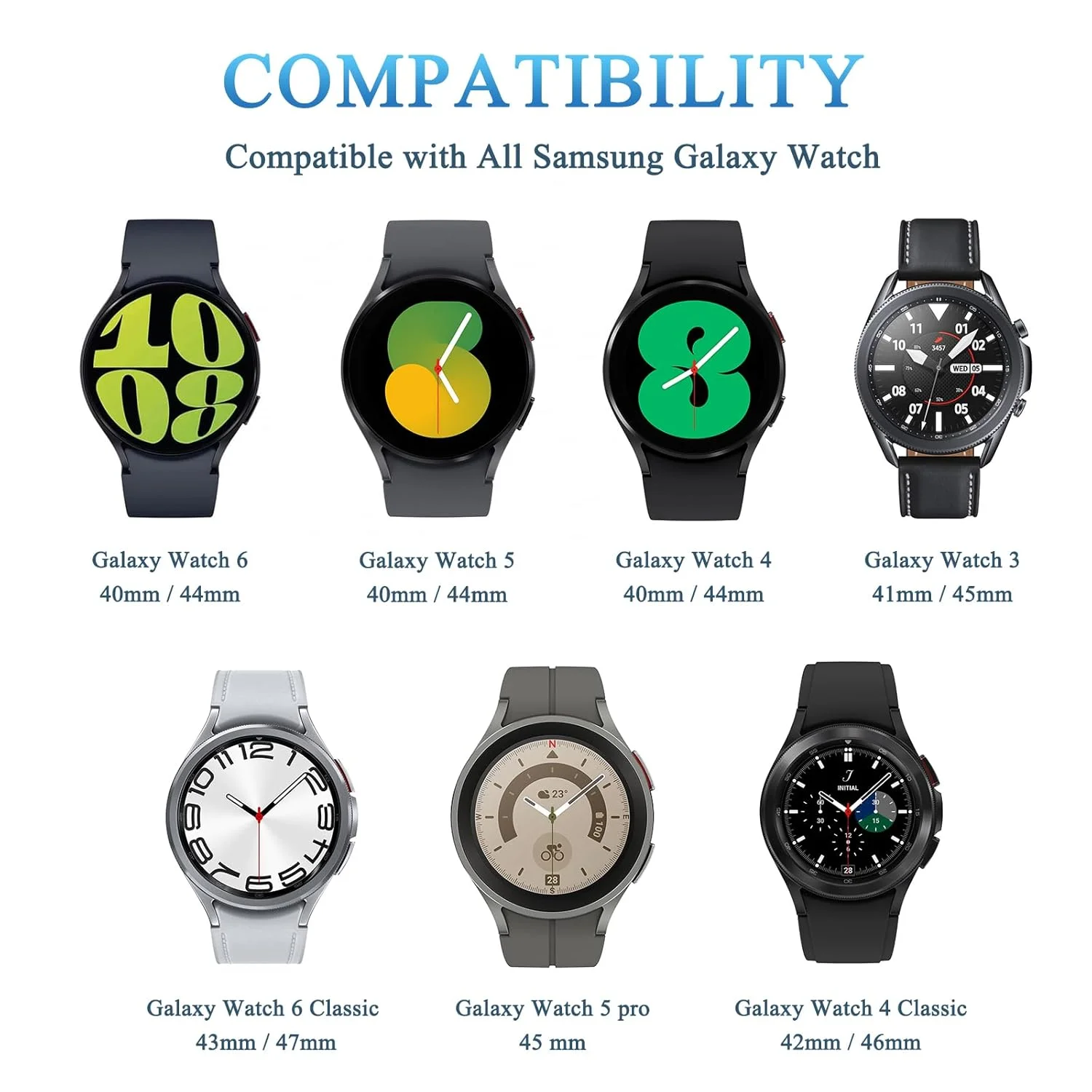 Watch Charger Cable Compatible with   Watch 6 Classic/6/5 /5/4 Classic/4//Active 2/1, Wireless  Charging Dock Car Charger Cord (