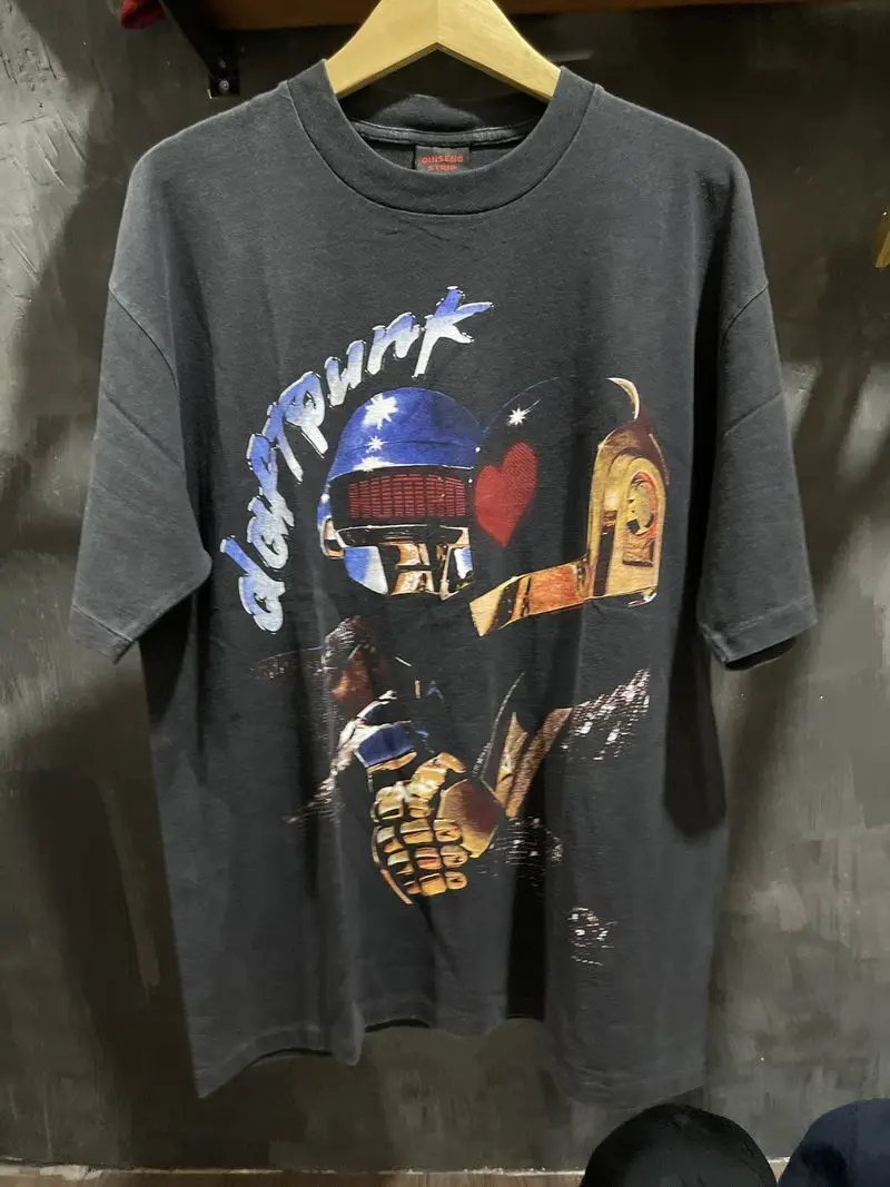 Хлопковая футболка Daft Punk Band для S 5Xl Kh4462