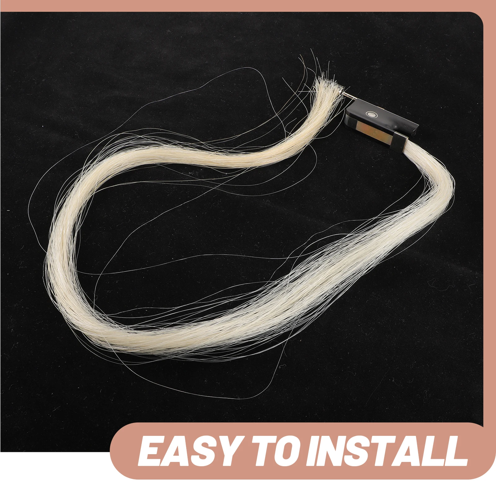 

Violin Bow Instrument Accessories Hair for Horsehair Stick Replacement Supply Component