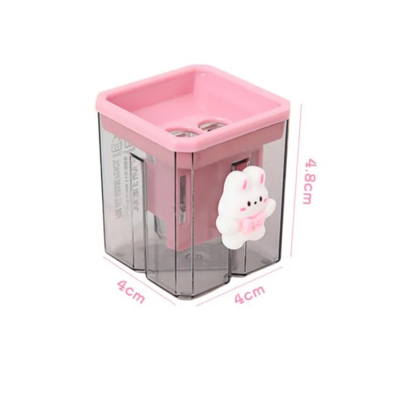 1pcs Mini Pencil Sharpener Cute Cartoon Two Hole Sharpener Pencil Kawaii Stationery sharpener Student Supplies Back To School