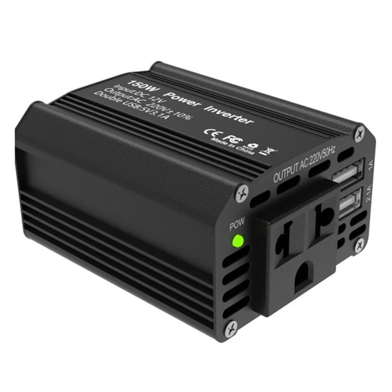 محول طاقة 12 فولت إلى 220 فولت 150 واط سيارة العاكس الداعم جهاز تحويل الطاقة للسيارات دفعة الاتحاد الأوروبي التوصيل #3