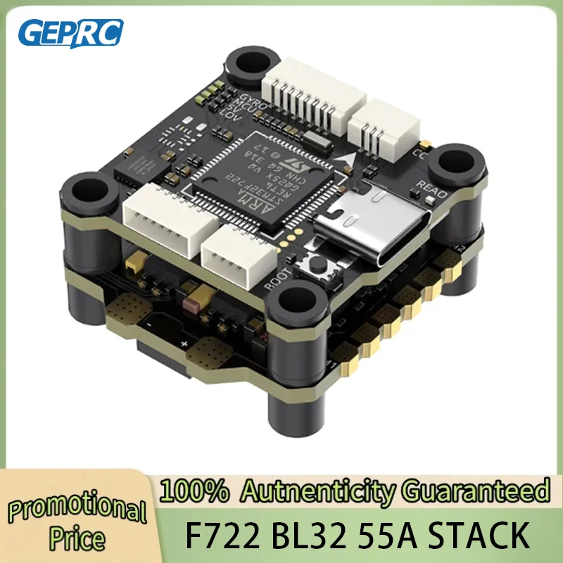 

GEPRC TAKER F722 BL32 55A SE STACK MPU6000 Gyroscope 32Mb BlackBox Data Record Flight Data Plug Play Racing DIY Parts
