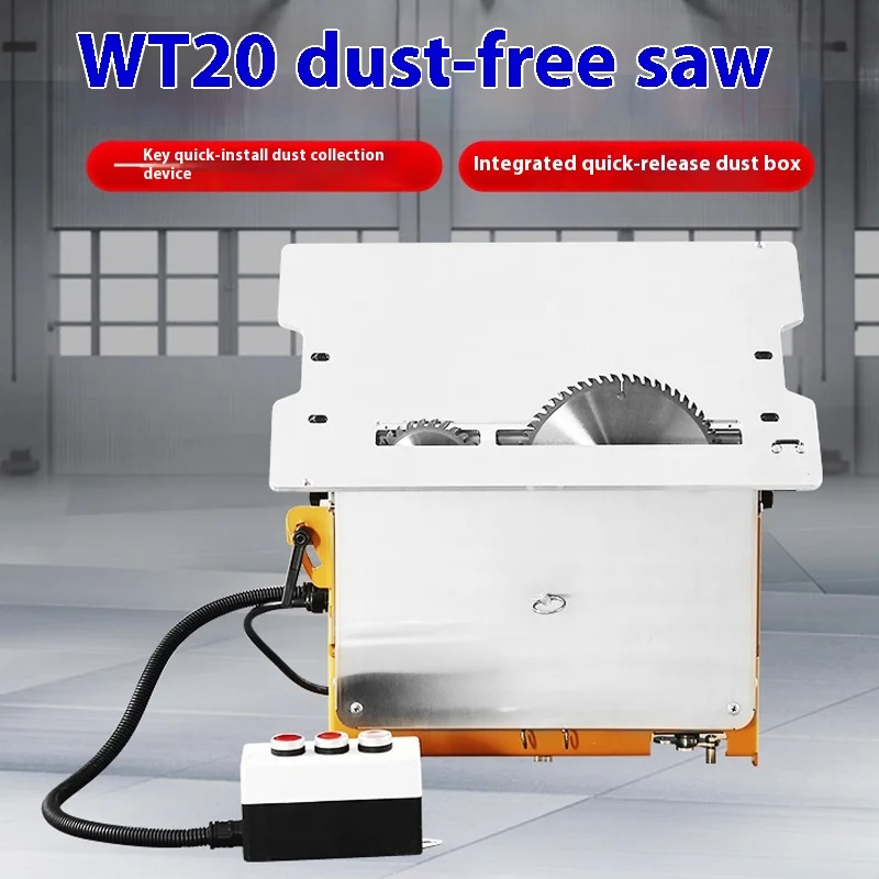 

Portable Woodworking Electric Saw Table 110V/220V Integrated Machine Dust Free Table Panel Saw Stretch Carpentry Tools Bench Saw
