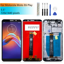 For Motorola Moto E6 Play LCD Display Touch Screen Digitizer Assembly For Moto E6 Play Display Replacement Repair Parts 6.5