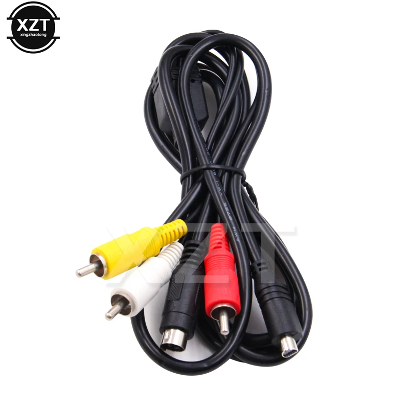 

1.2M Lead AV Cable 10-Pin DVI DV Connector to 3 RCA S-Video for Sony DCR Handycam Camcorder Digital Camera VMC-15FS A/V Cable