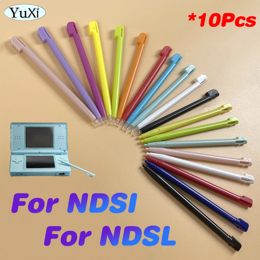 

10Pcs Plastic Stylus Pen Screen Touch Pen For NDSI NDSL Game Console High Quality Colorful Stylus Pen Kit For Nintend NDS Lite