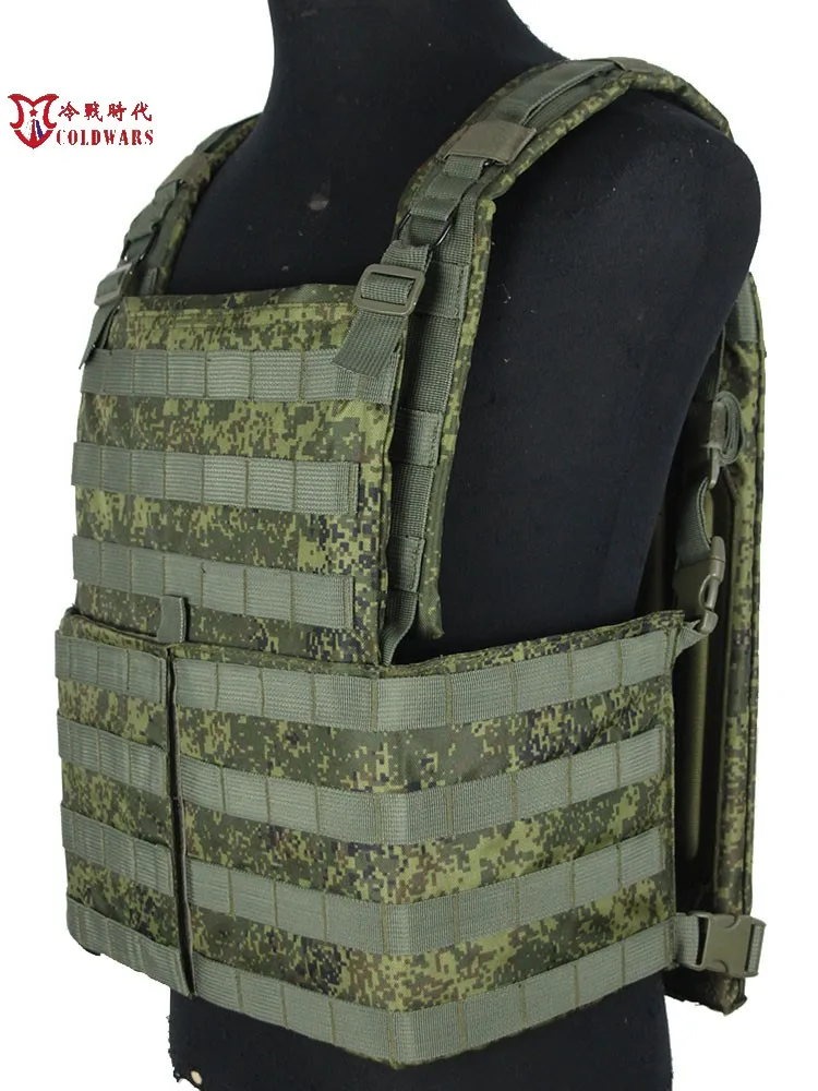 

Russian Airborne Tactical Vest for Men, Carrying and Defending, Small Green, 6B46