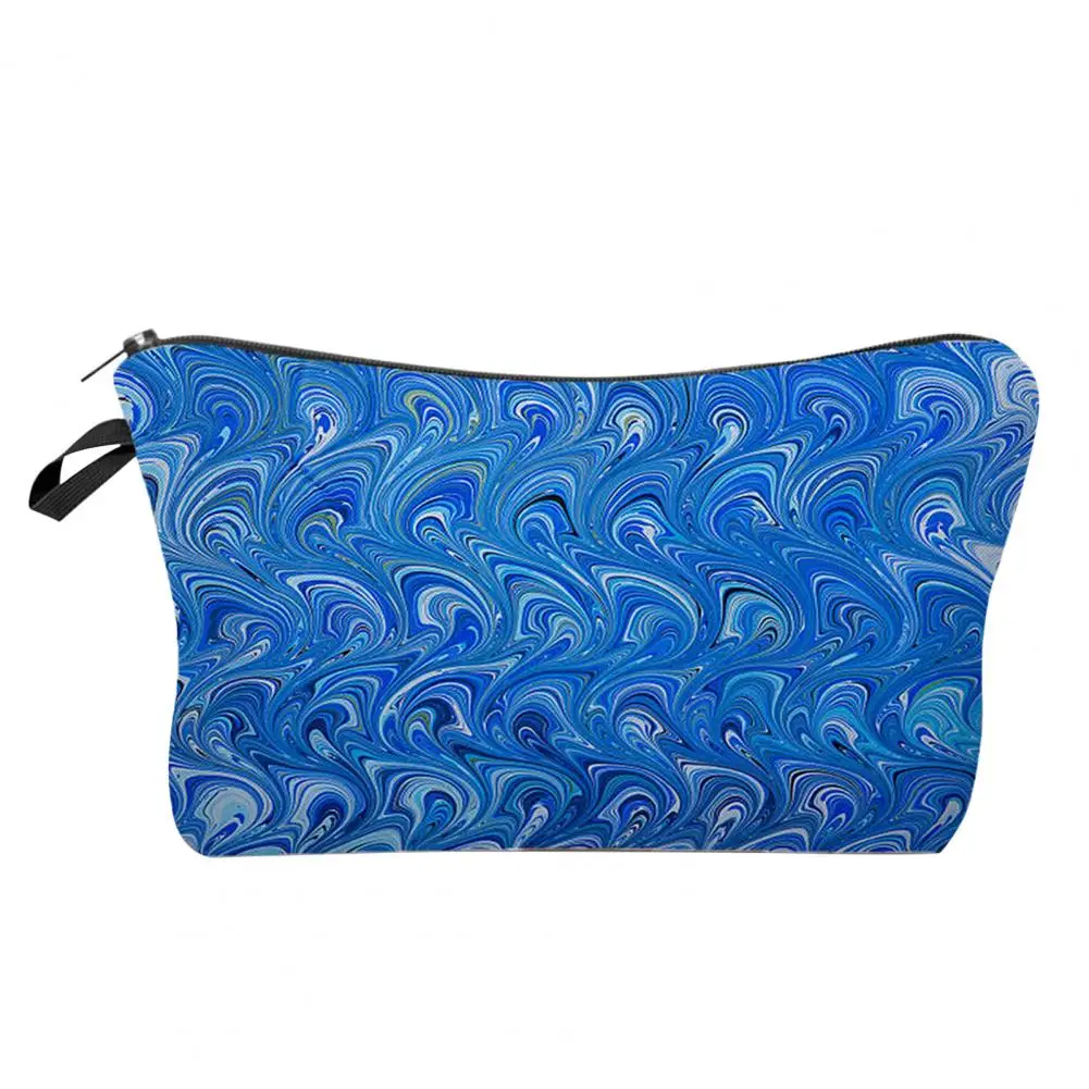 Toiletry Bag Practical Cosmetic Bag Polyester Waterproof  Popular Traditional Peacock Feather Print Travel Makeup Case