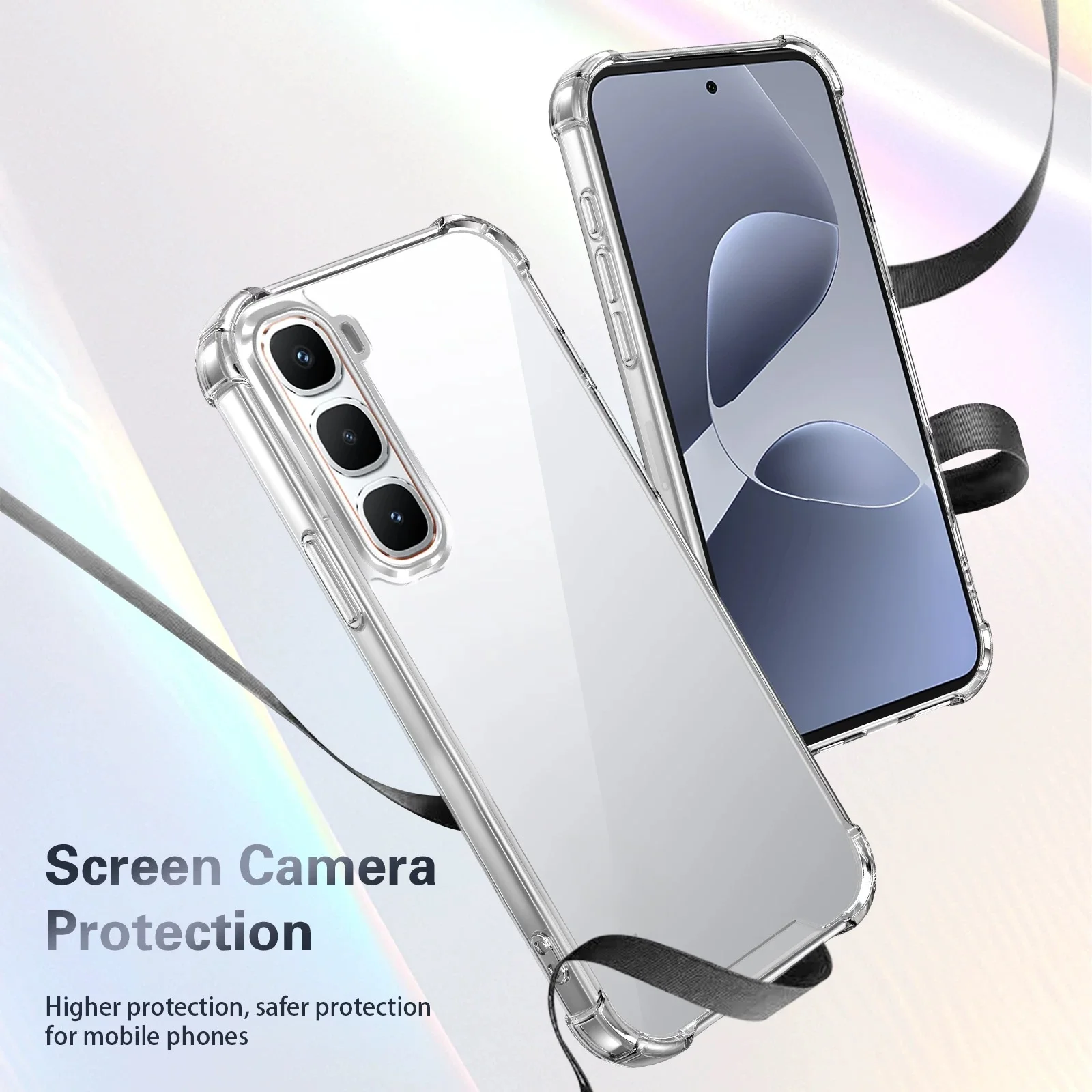 Transparente TPU Stoßfeste Schutzhülle für Infinix Hot 60 50 Pro Plus 60i 50i -Klar