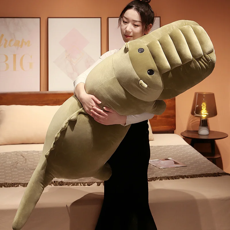 60-120cm Simulation Alligator Plush Toys Stuffed Soft Animals Plush Long Crocodile Pillow Doll Home Decoration Gift for Children