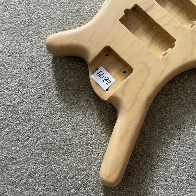 EB179 4 Or 5 Strings Solid ASH Electric BASS Body Active Pickups Nature Color DIY for Replace