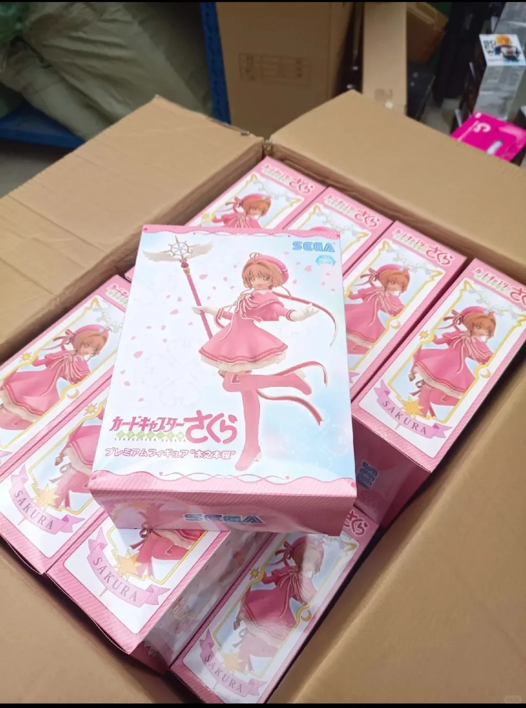 Original Sega  Action Figure Cardcaptor Sakura Kinomoto Sakura Kawaii 22cm Pvc Anime Figure Collection Model Room Decor Gift
